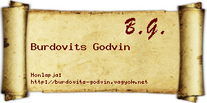 Burdovits Godvin névjegykártya